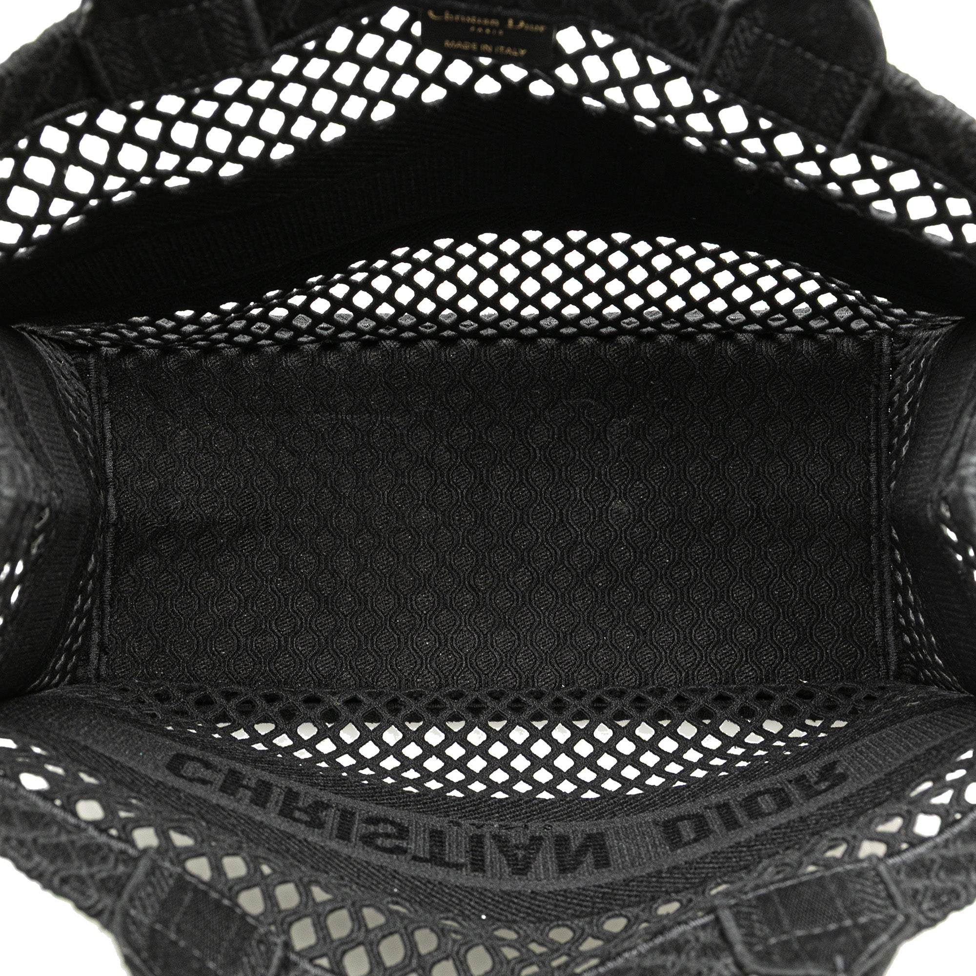 Medium Mesh Embroidered Book Tote