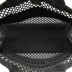 Medium Mesh Embroidered Book Tote