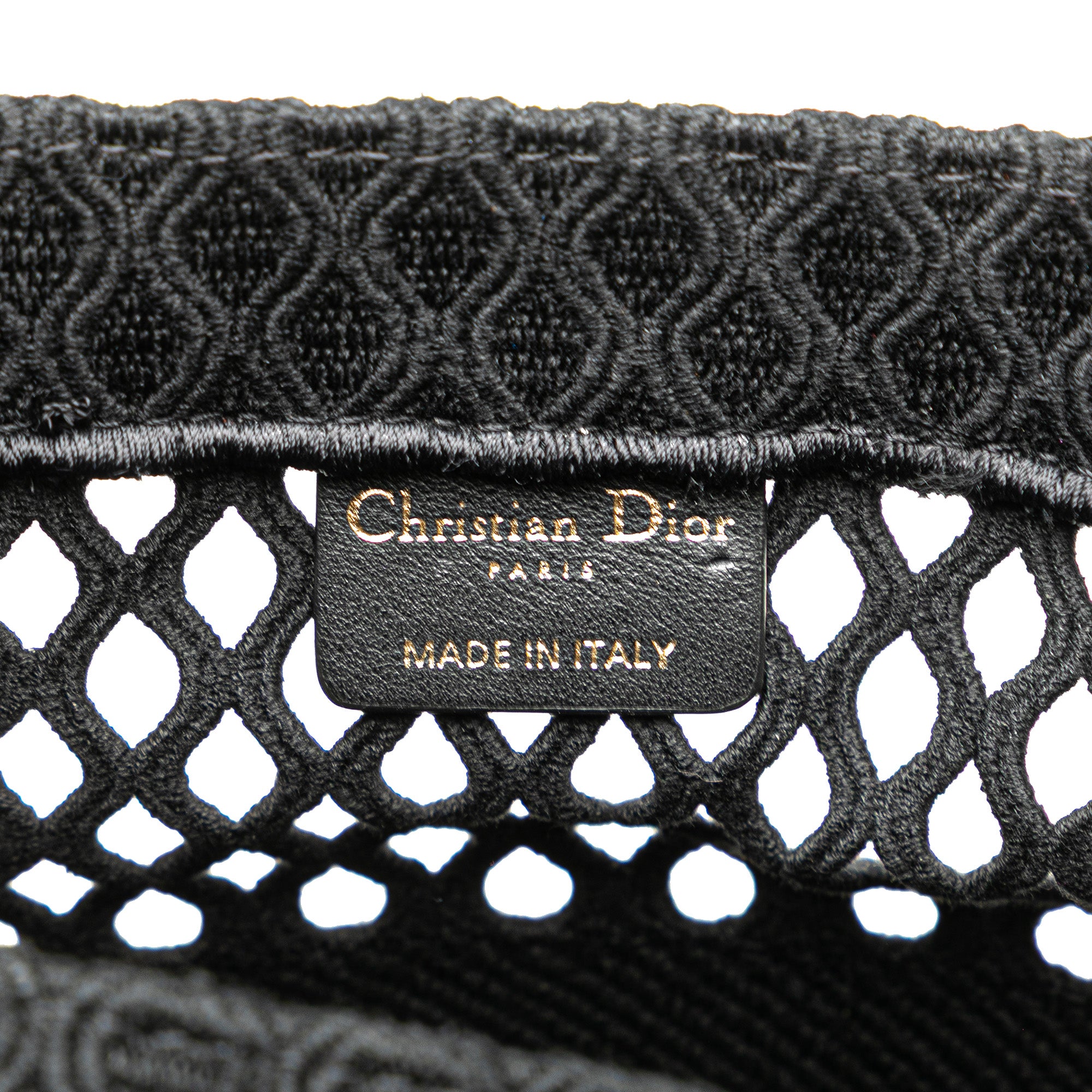 Medium Mesh Embroidered Book Tote