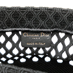 Medium Mesh Embroidered Book Tote