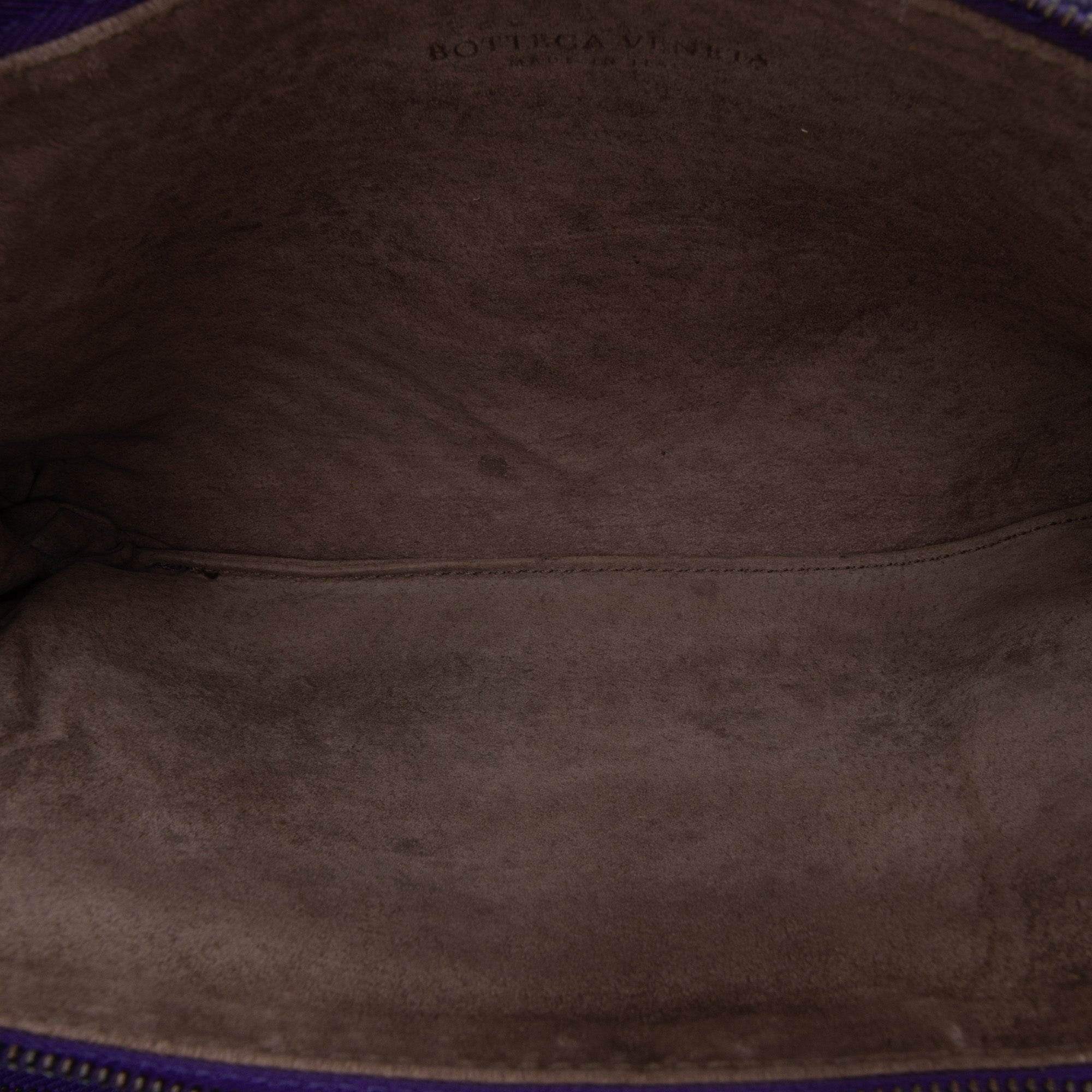 Nappa Intrecciato Triple Zip Shoulder Bag