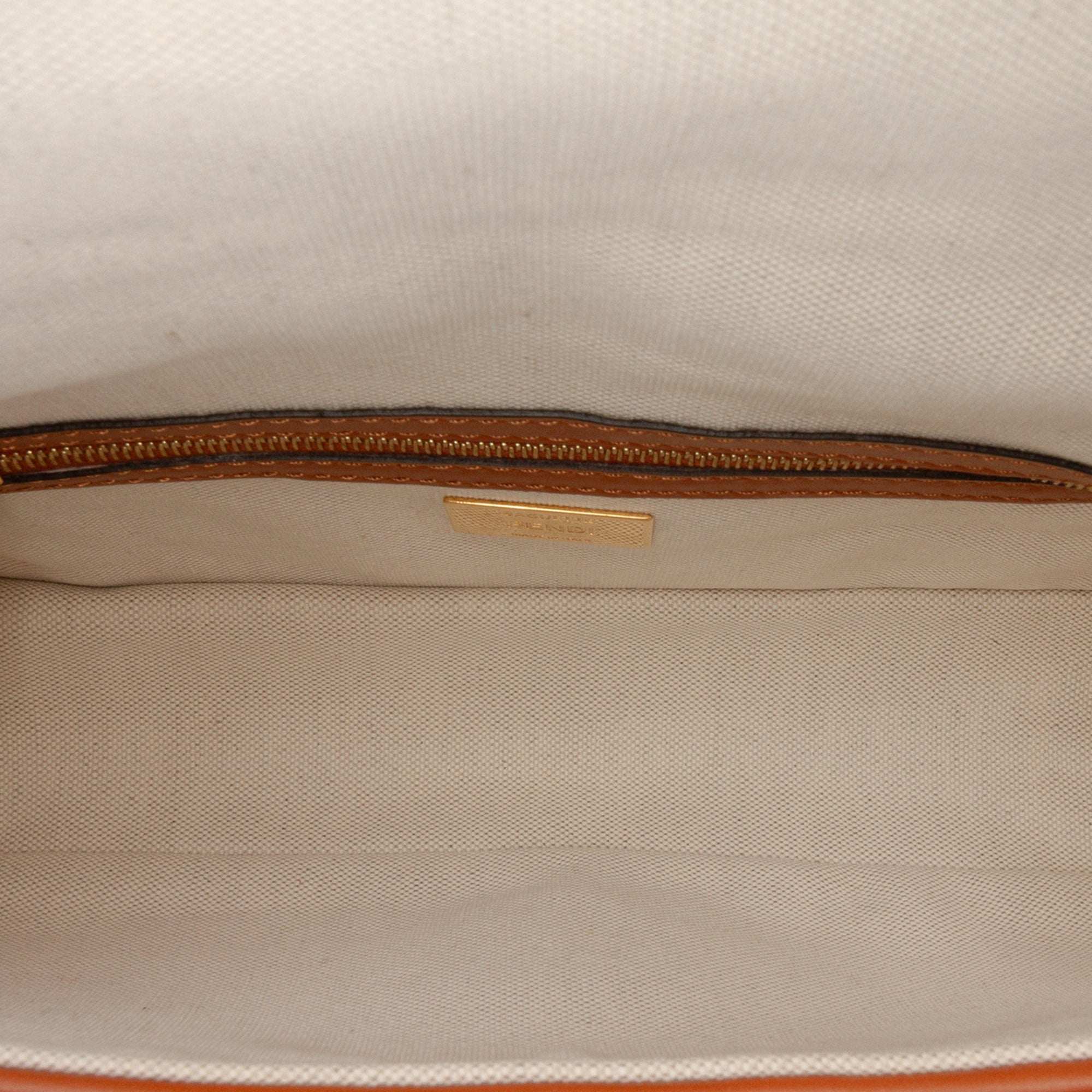 Zucca Embroidered Canvas Baguette Satchel