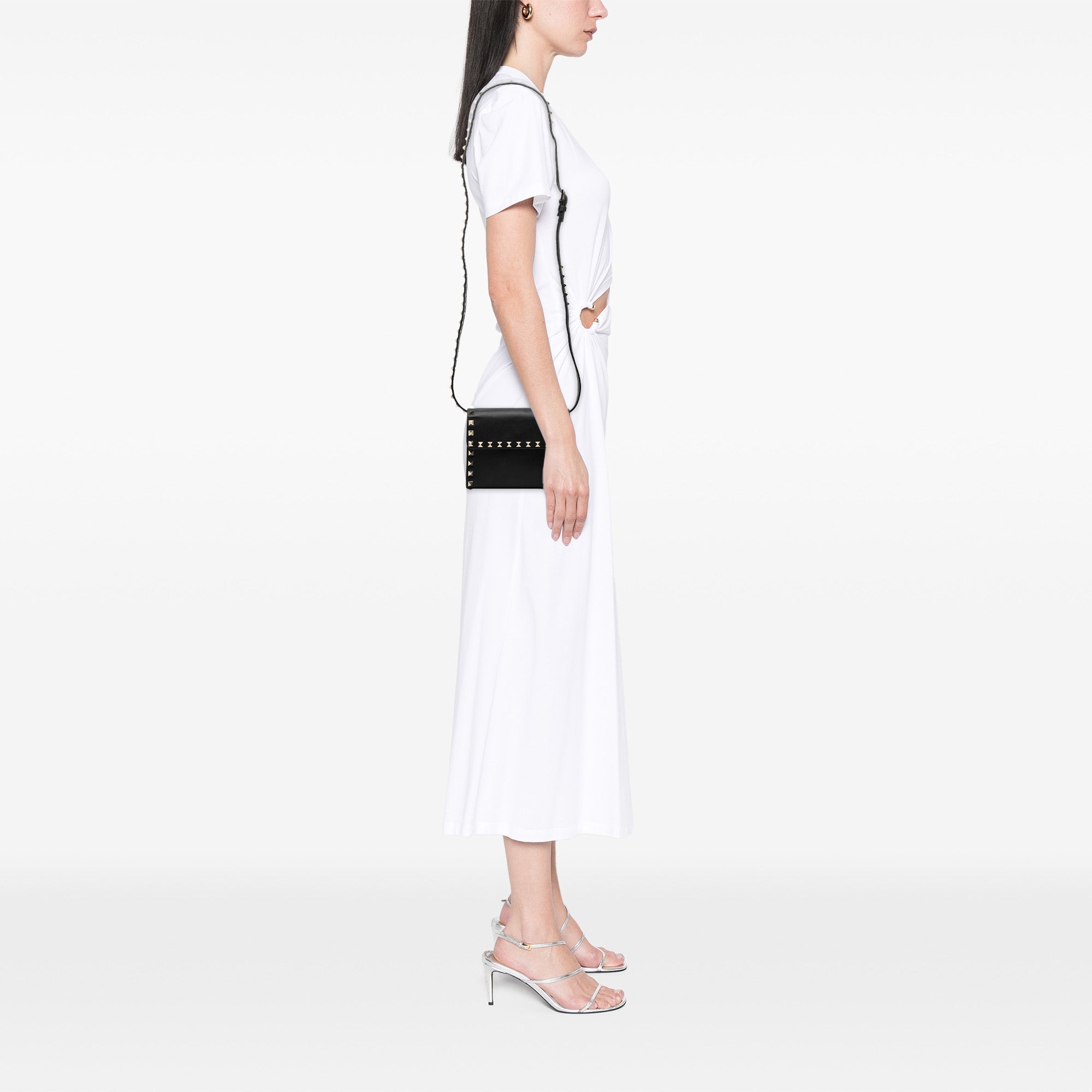 Mini Leather Rockstud Crossbody