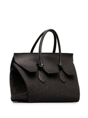 Felt and Leather Tie Knot Tote_1