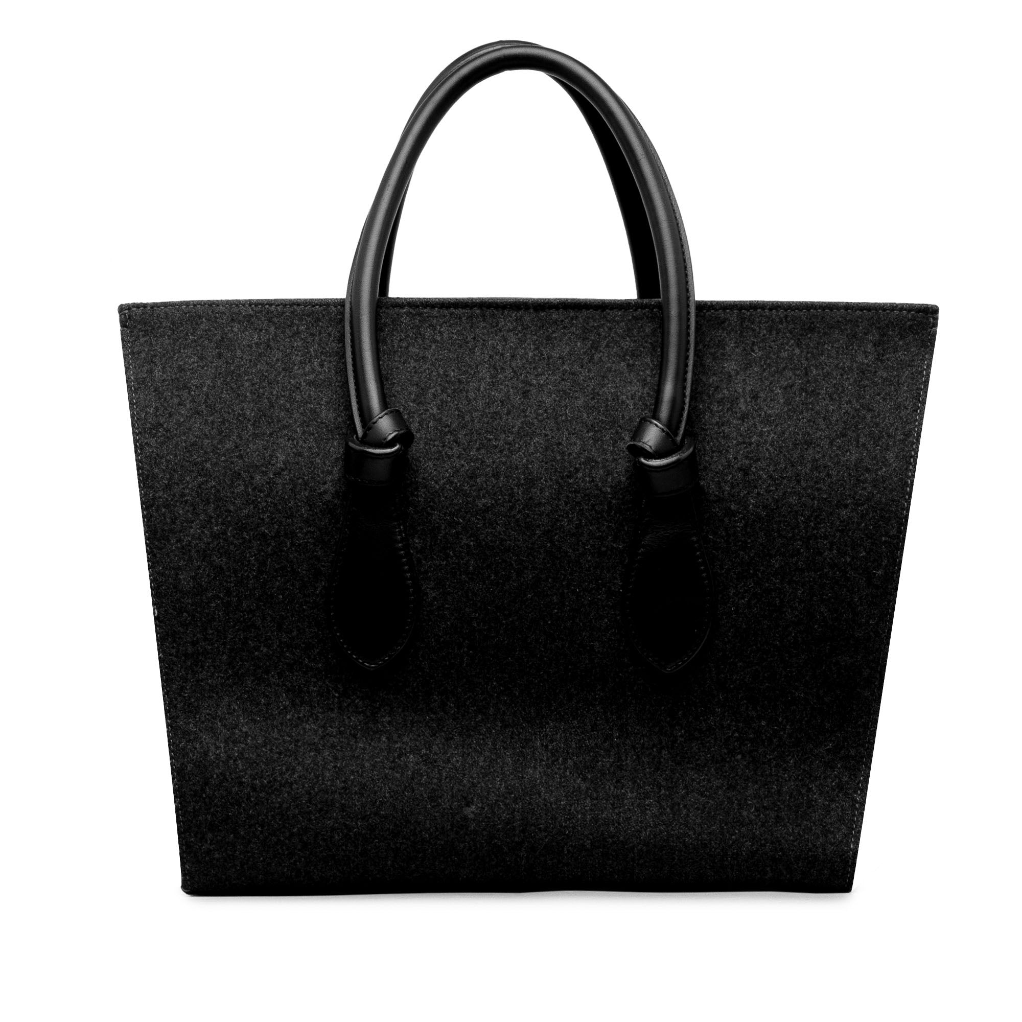 Felt and Leather Tie Knot Tote_2