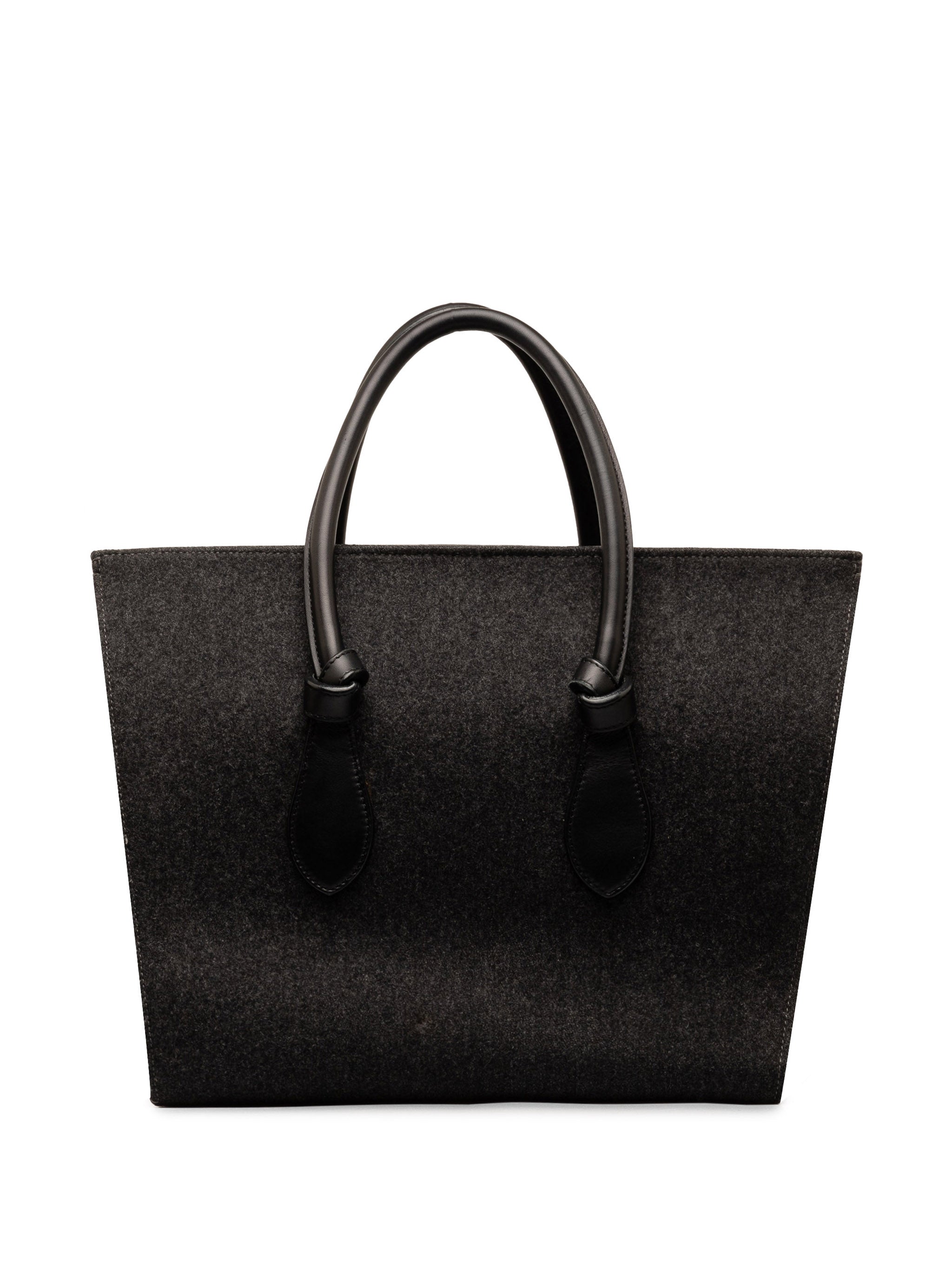 Felt and Leather Tie Knot Tote_2