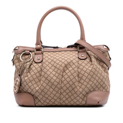 Diamante Canvas Sukey Satchel