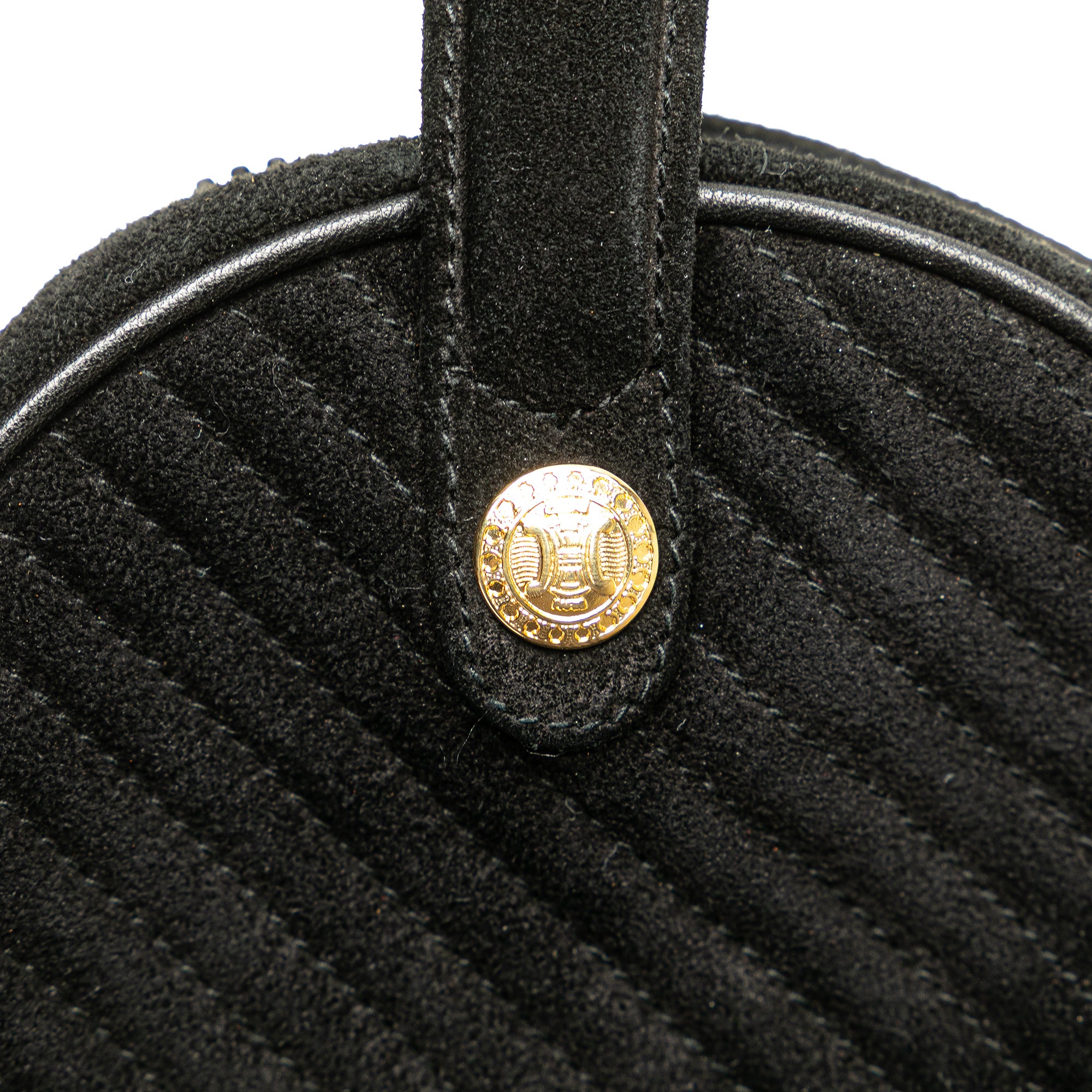 Round Suede Tassel Handbag
