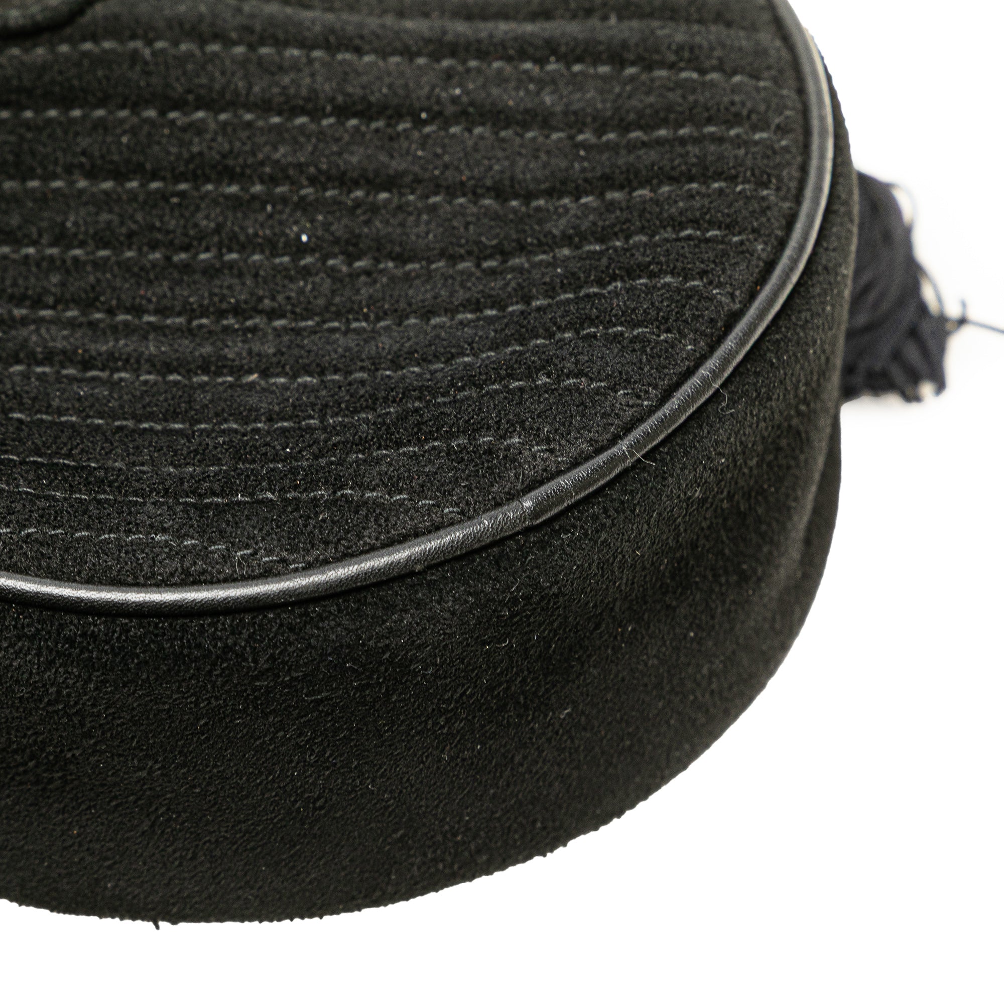 Round Suede Tassel Handbag