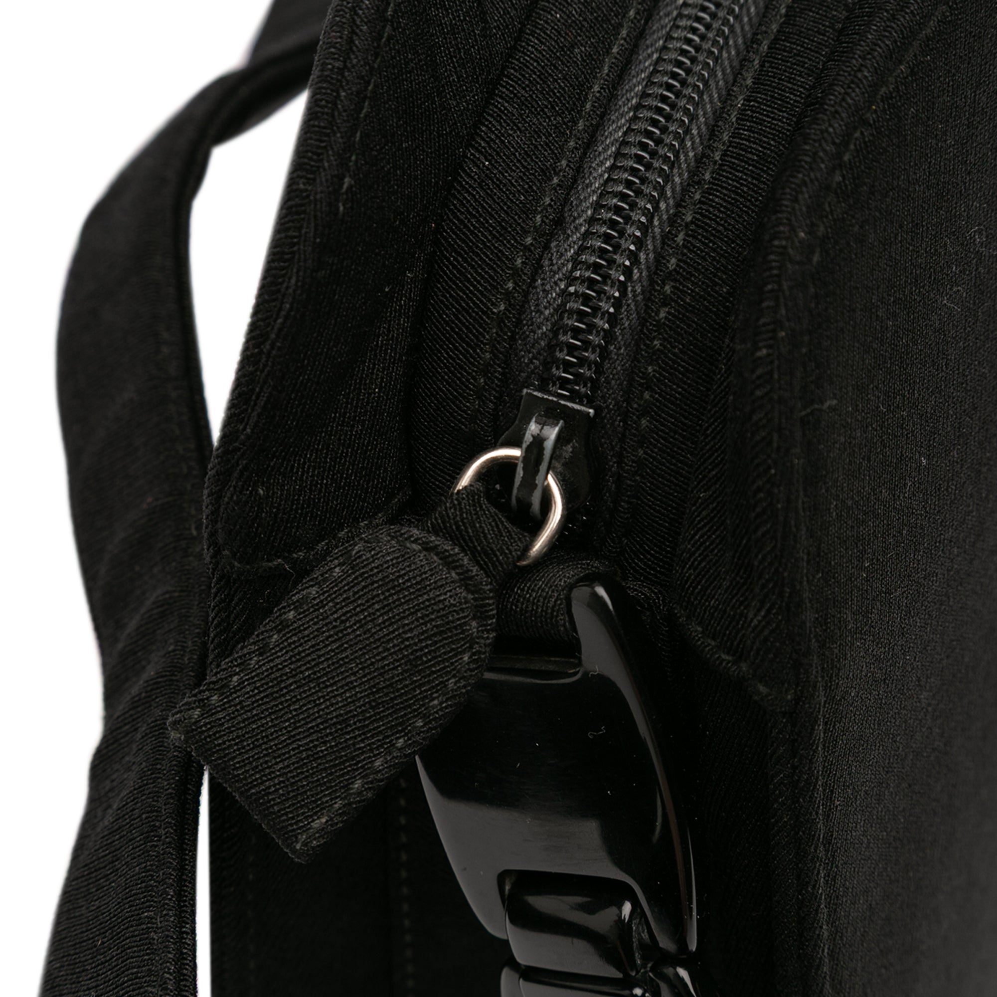 Jersey Resin Chain Shoulder Bag