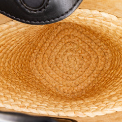 Mini Raffia Pebble Bucket Bag