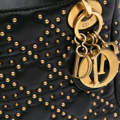 Mini Calfskin Cannage Studded Supple Lady Dior