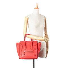 Micro Calfskin Luggage Tote