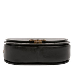 Medium Shiny Calfskin and Quilted Goatskin Coco Curve Flap