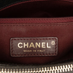 Medium Shiny Calfskin and Quilted Goatskin Coco Curve Flap