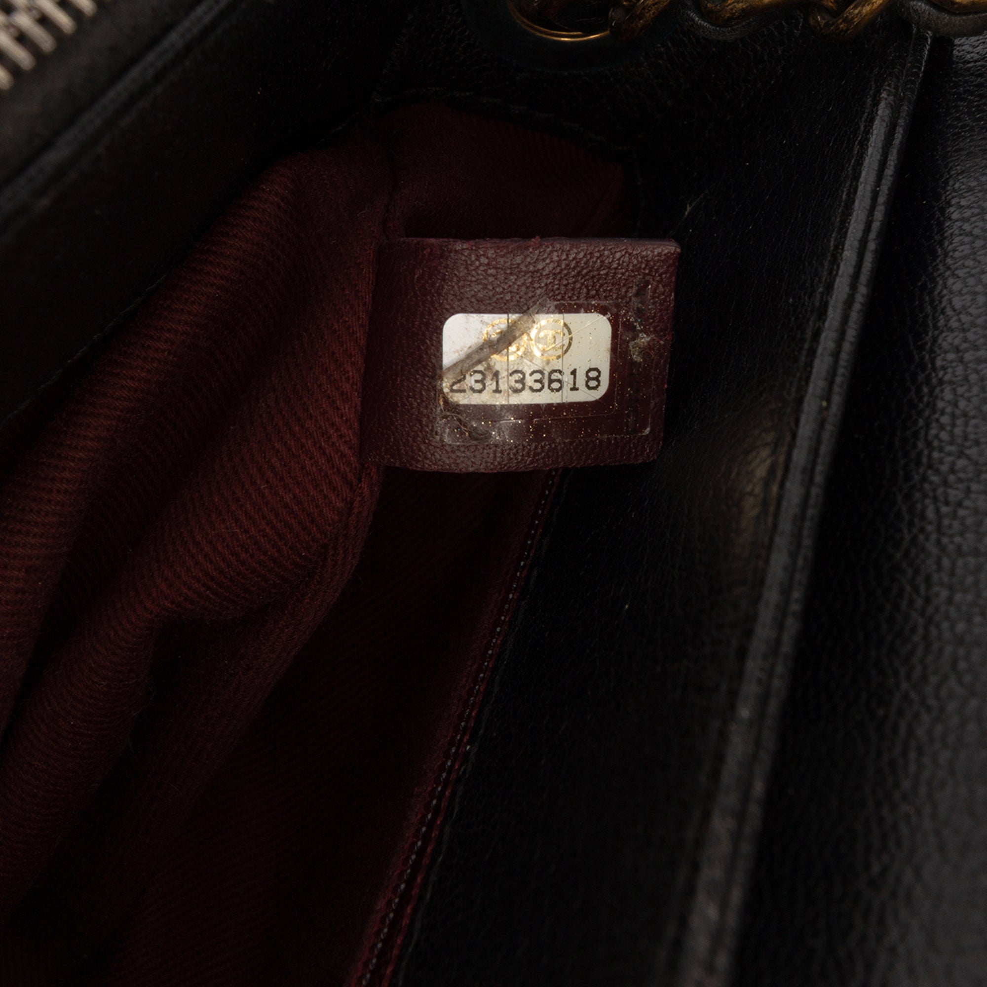 Medium Shiny Calfskin and Quilted Goatskin Coco Curve Flap