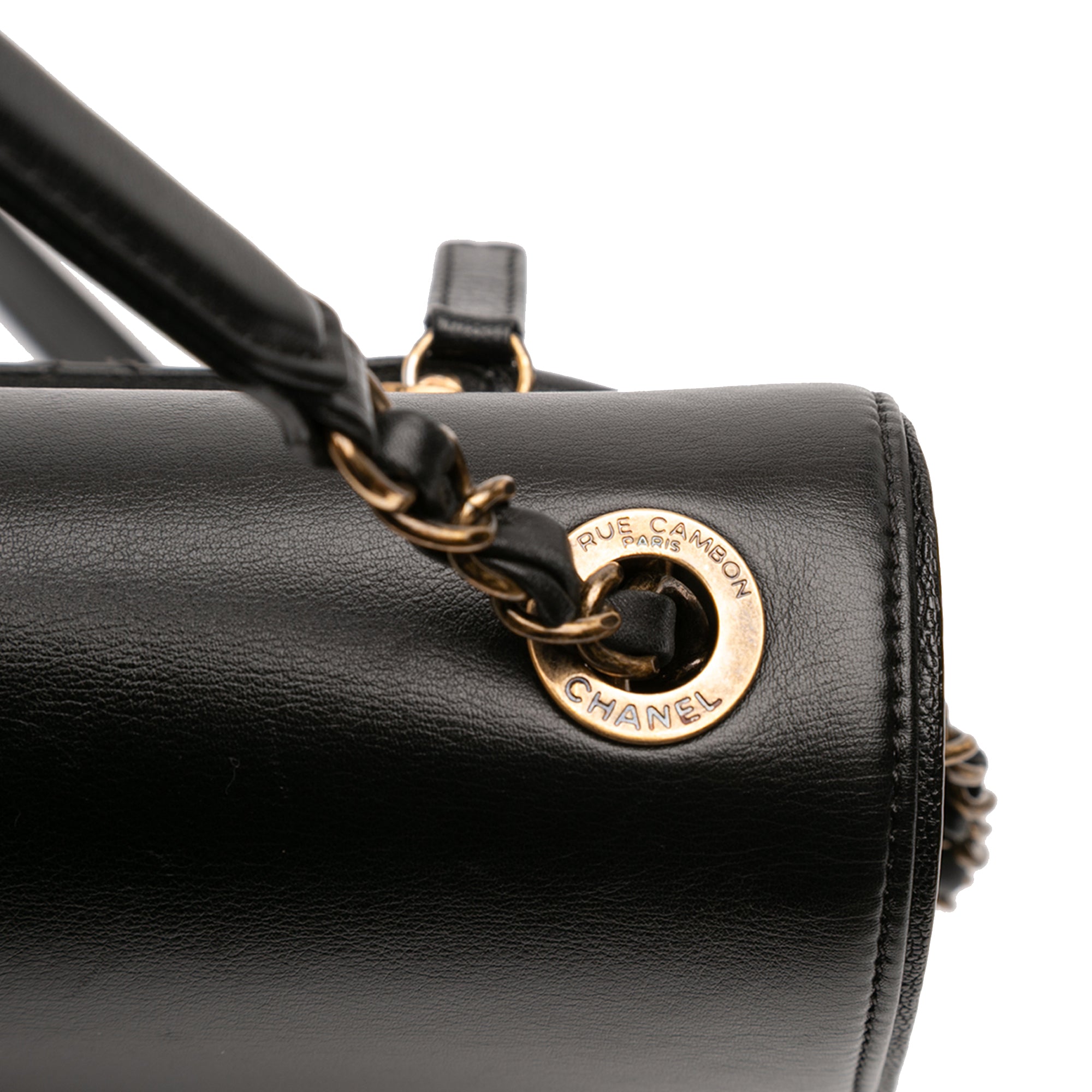 Medium Shiny Calfskin and Quilted Goatskin Coco Curve Flap