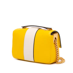 Mini Bicolor Nappa Apolo Chain Baguette Shoulder Bag