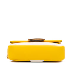 Mini Bicolor Nappa Apolo Chain Baguette Shoulder Bag