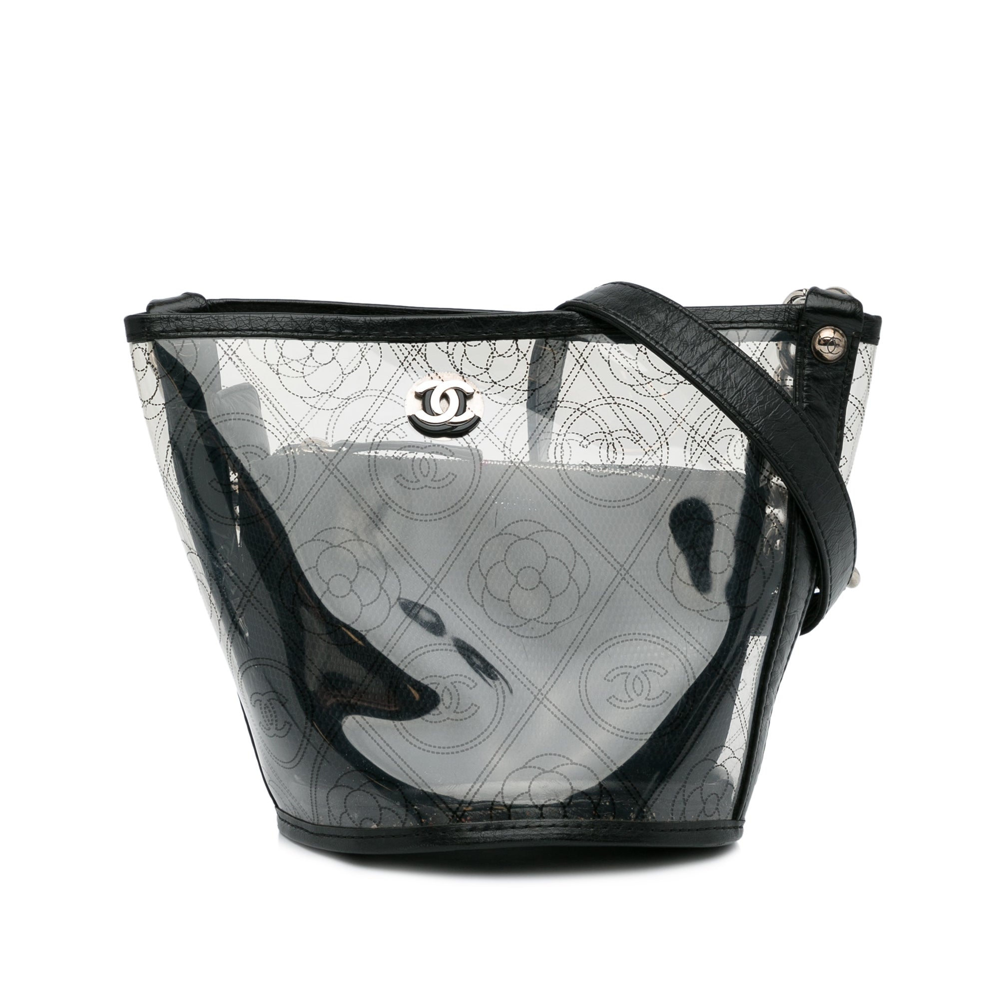 Camellia PVC Bucket Bag