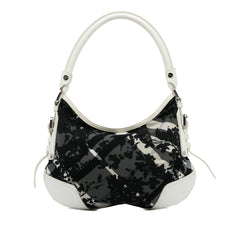 Floral Beat Check Foley Hobo Bag