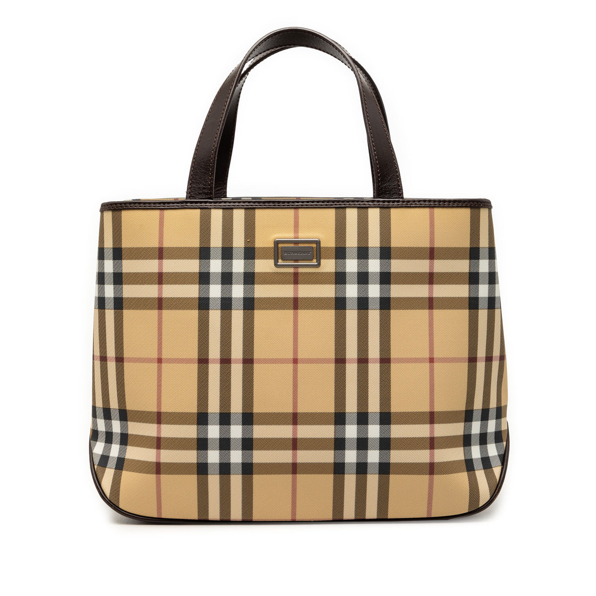 House Check Coated Canvas Tote
