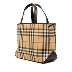 House Check Coated Canvas Tote