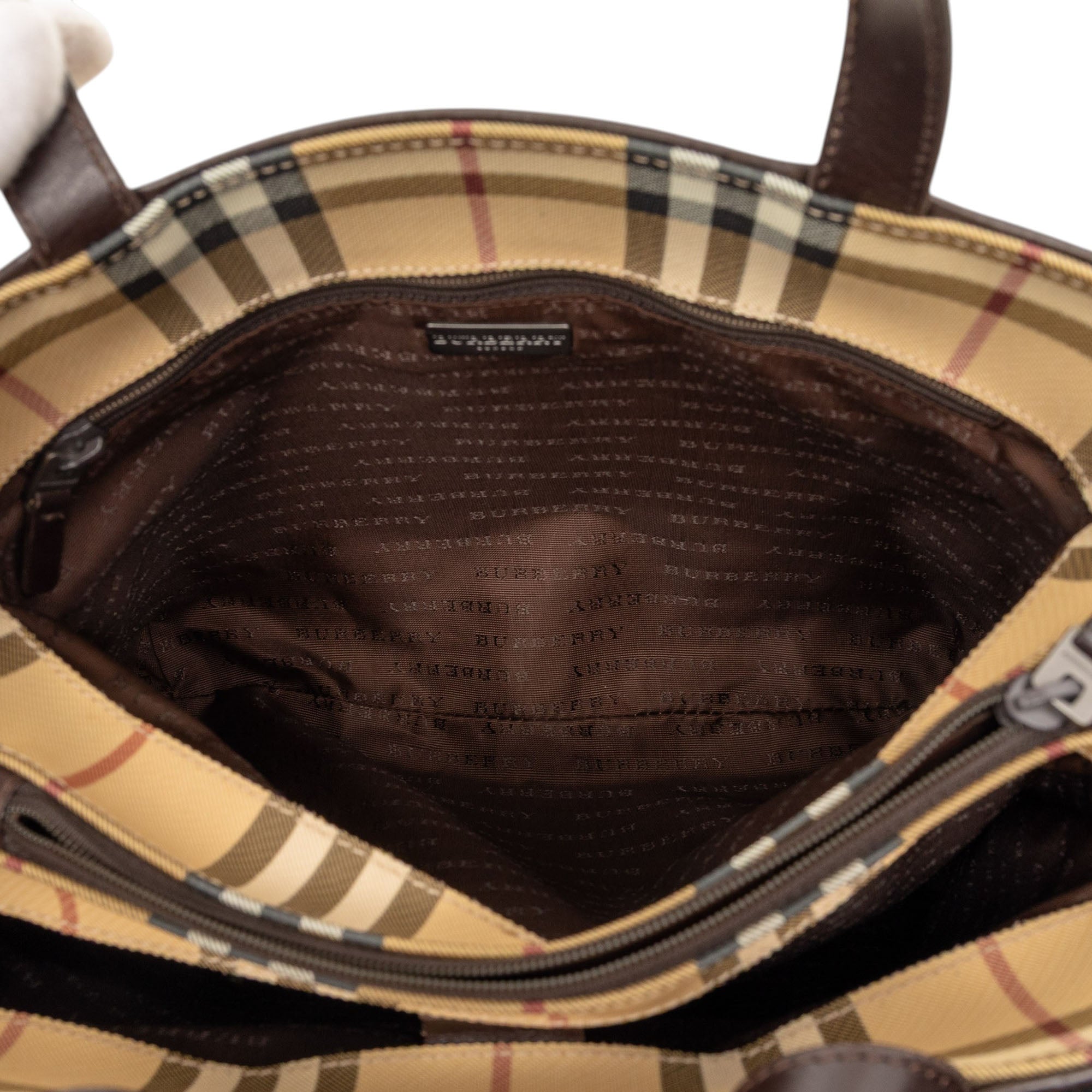 House Check Coated Canvas Tote