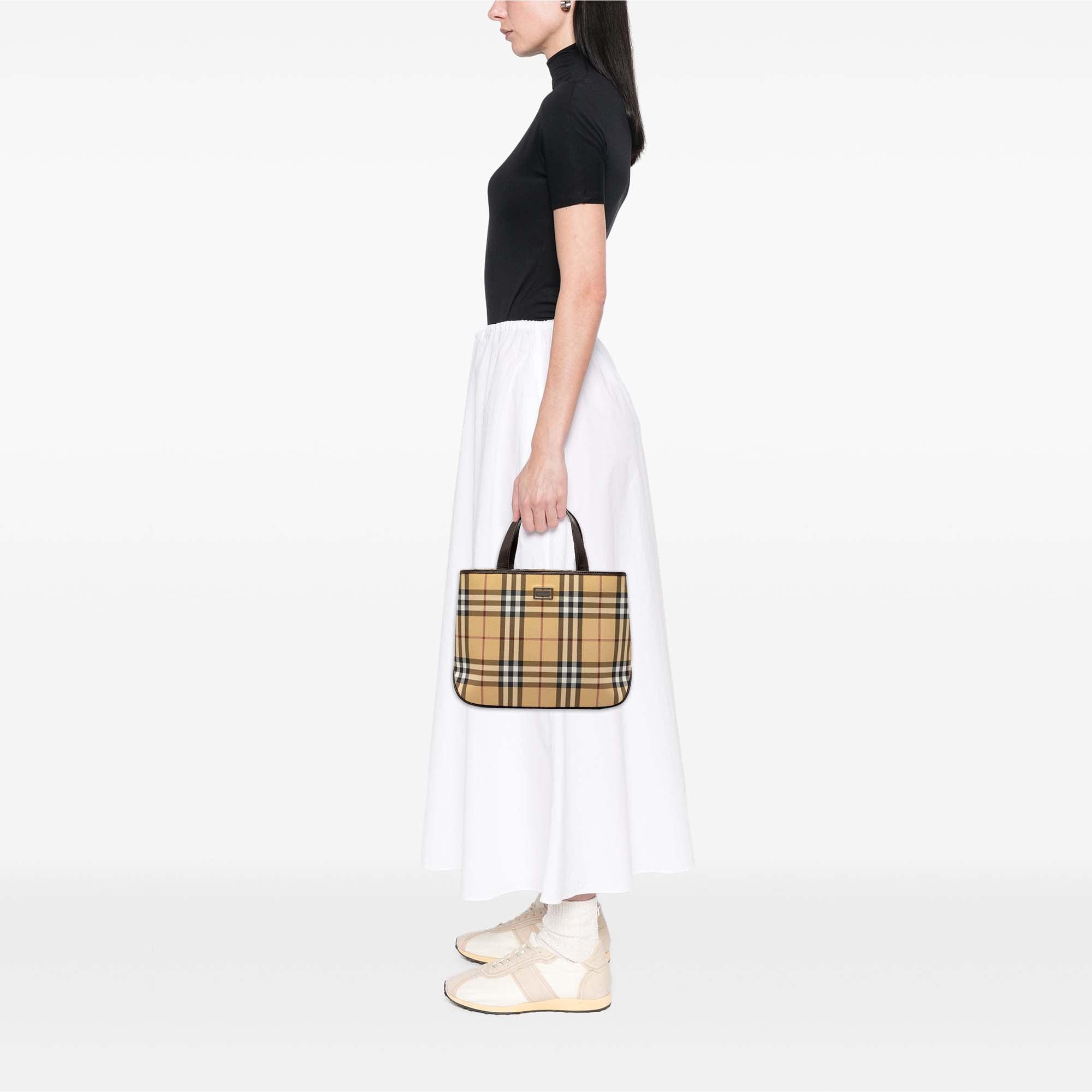 House Check Coated Canvas Tote