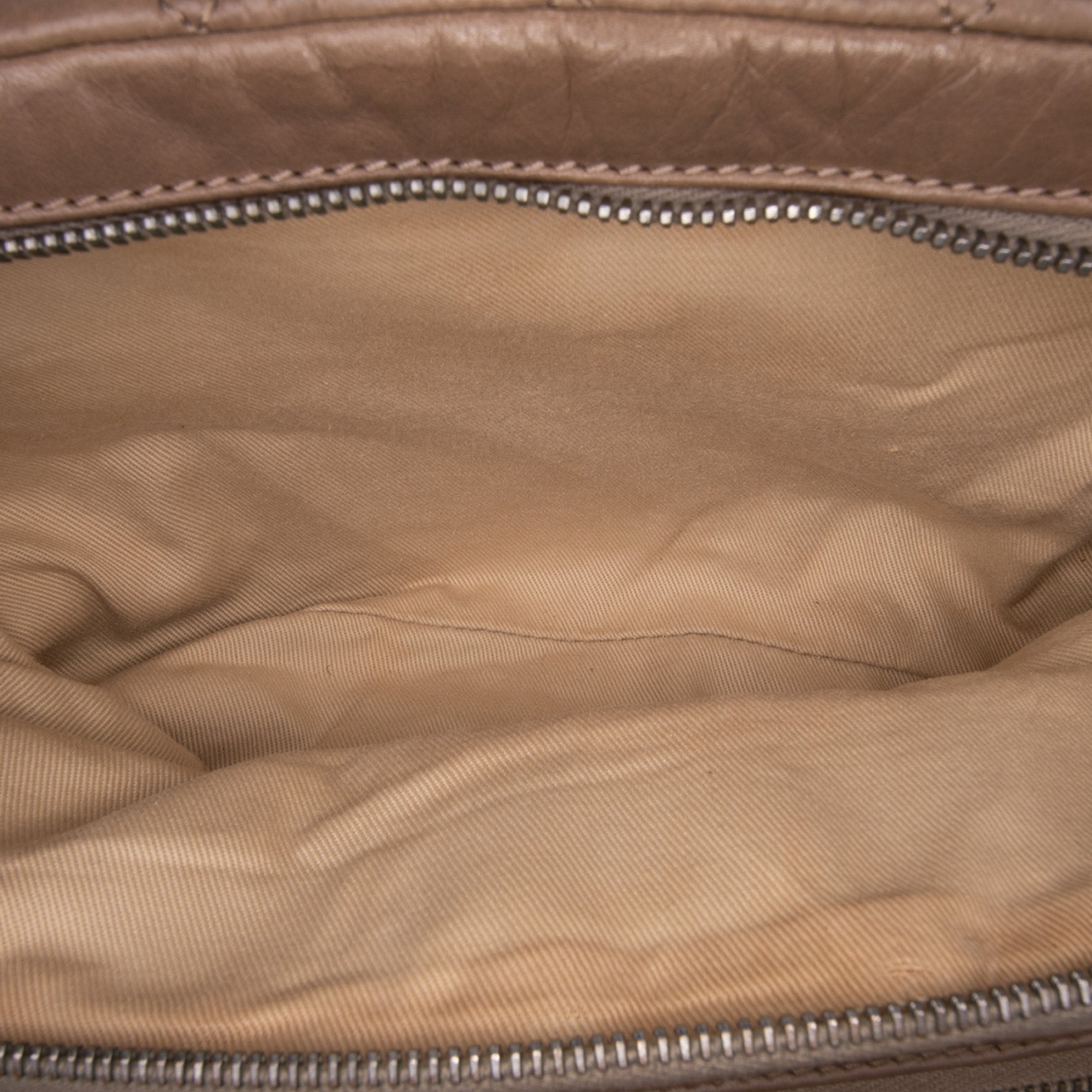 Distressed Lambskin Lady Braid Bowler Bag