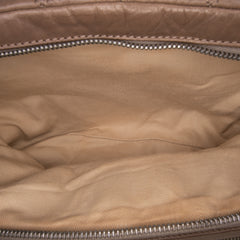 Distressed Lambskin Lady Braid Bowler Bag