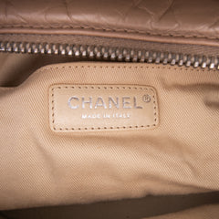 Distressed Lambskin Lady Braid Bowler Bag