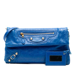 Lambskin Motocross Giant 12 Envelope Clutch With Strap