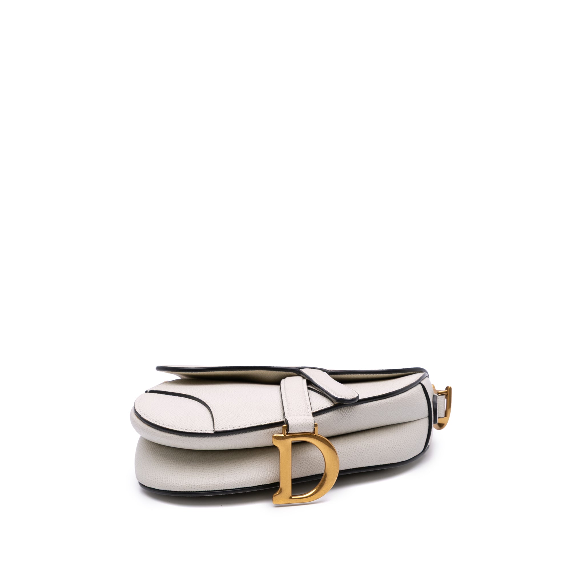 Mini Grained Calfskin Saddle Bag