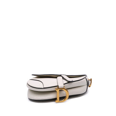 Mini Grained Calfskin Saddle Bag