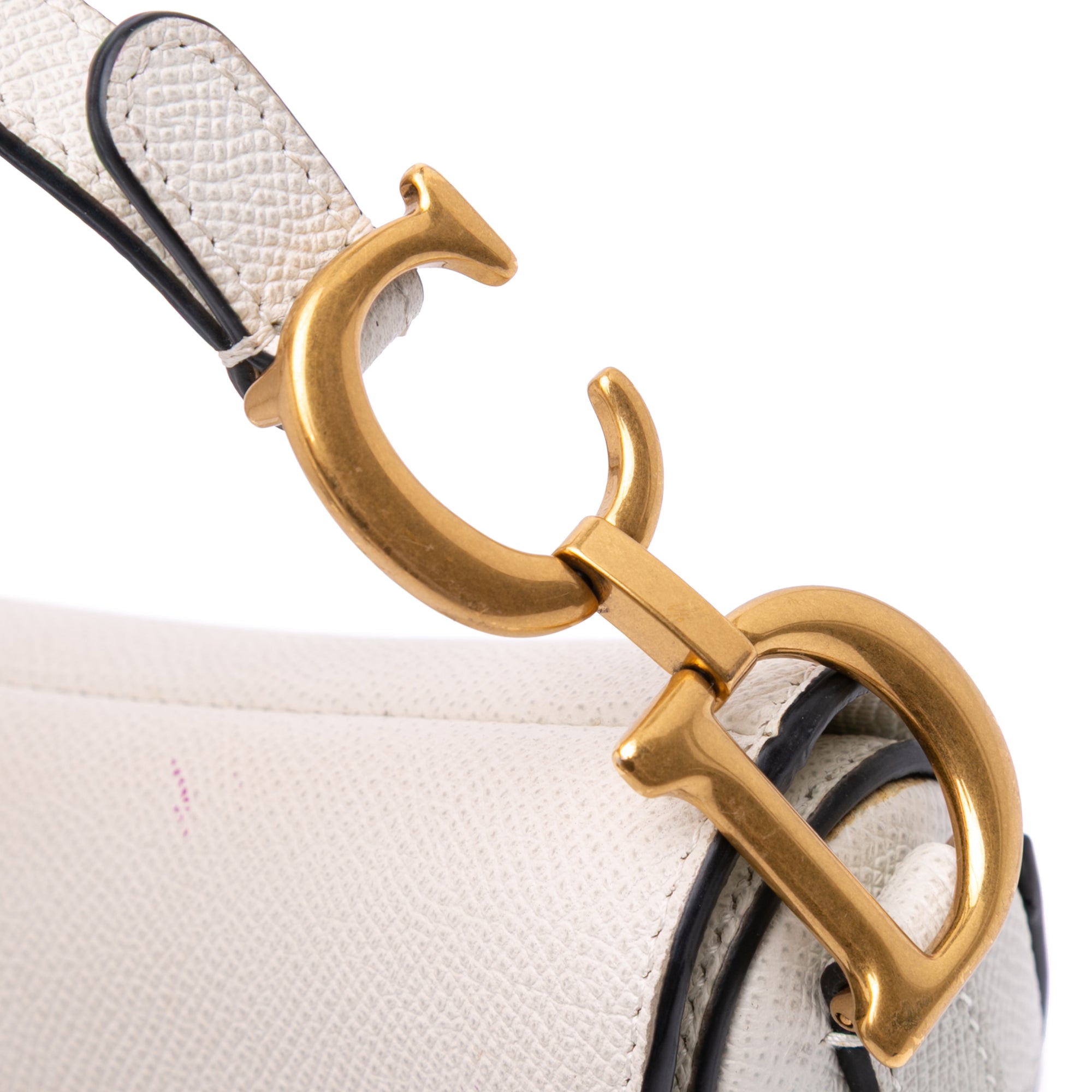 Mini Grained Calfskin Saddle Bag