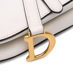 Mini Grained Calfskin Saddle Bag