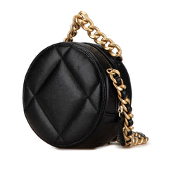 Lambskin 19 Round Clutch with Chain