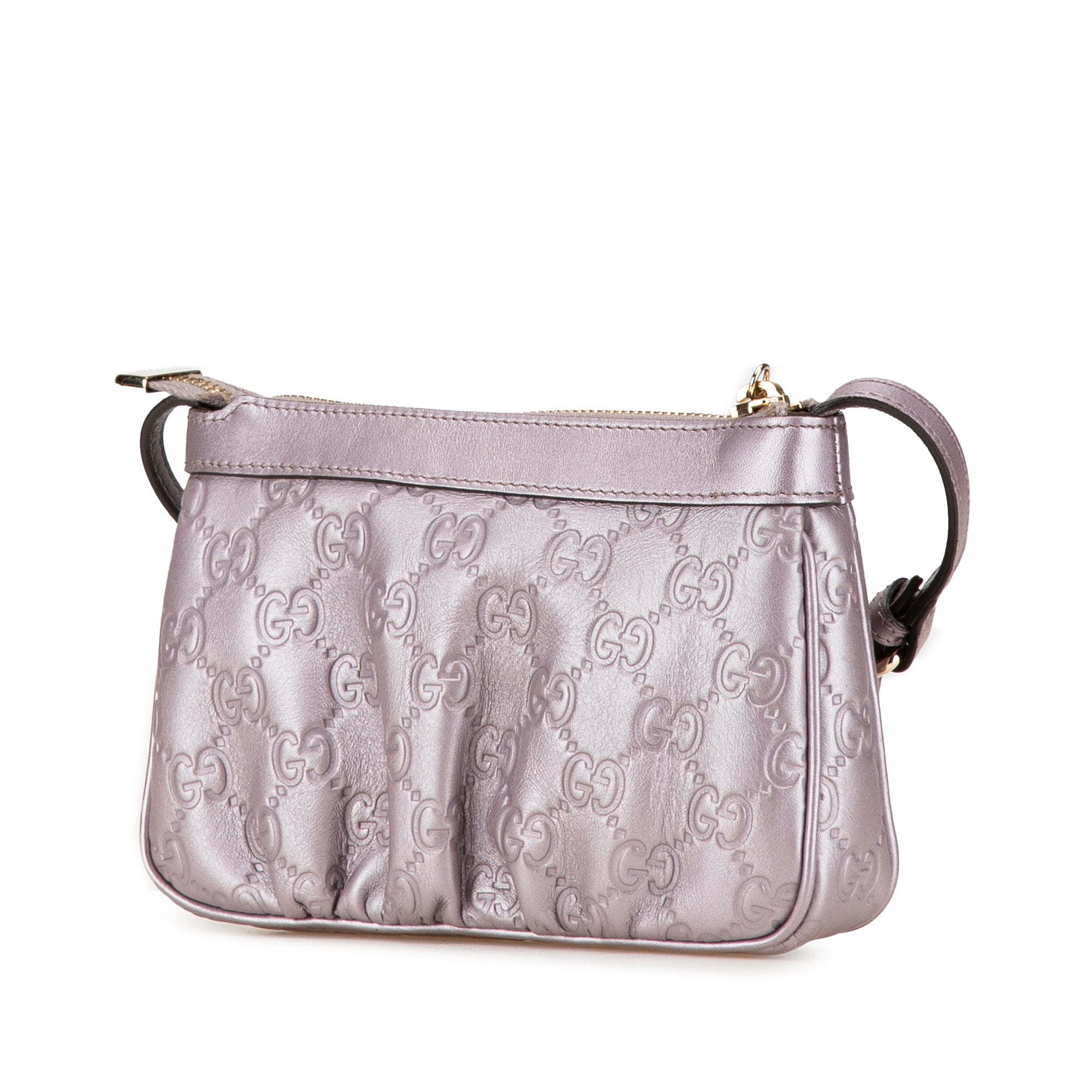 Small Metallic Guccissima Lovely Crossbody