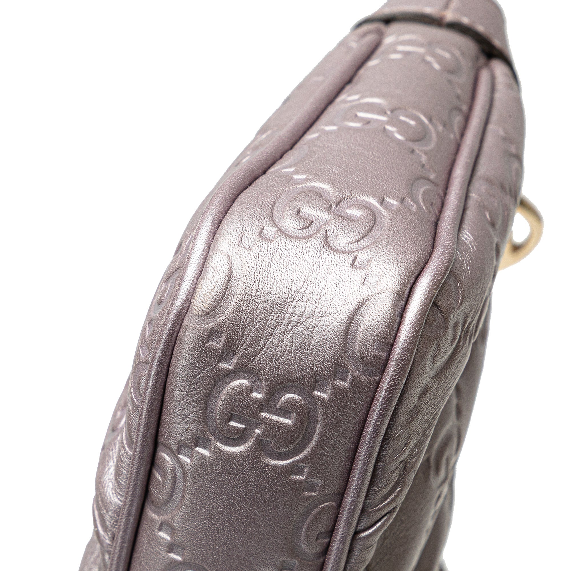 Small Metallic Guccissima Lovely Crossbody