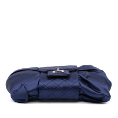 CC Satin Bow Clutch with Chain