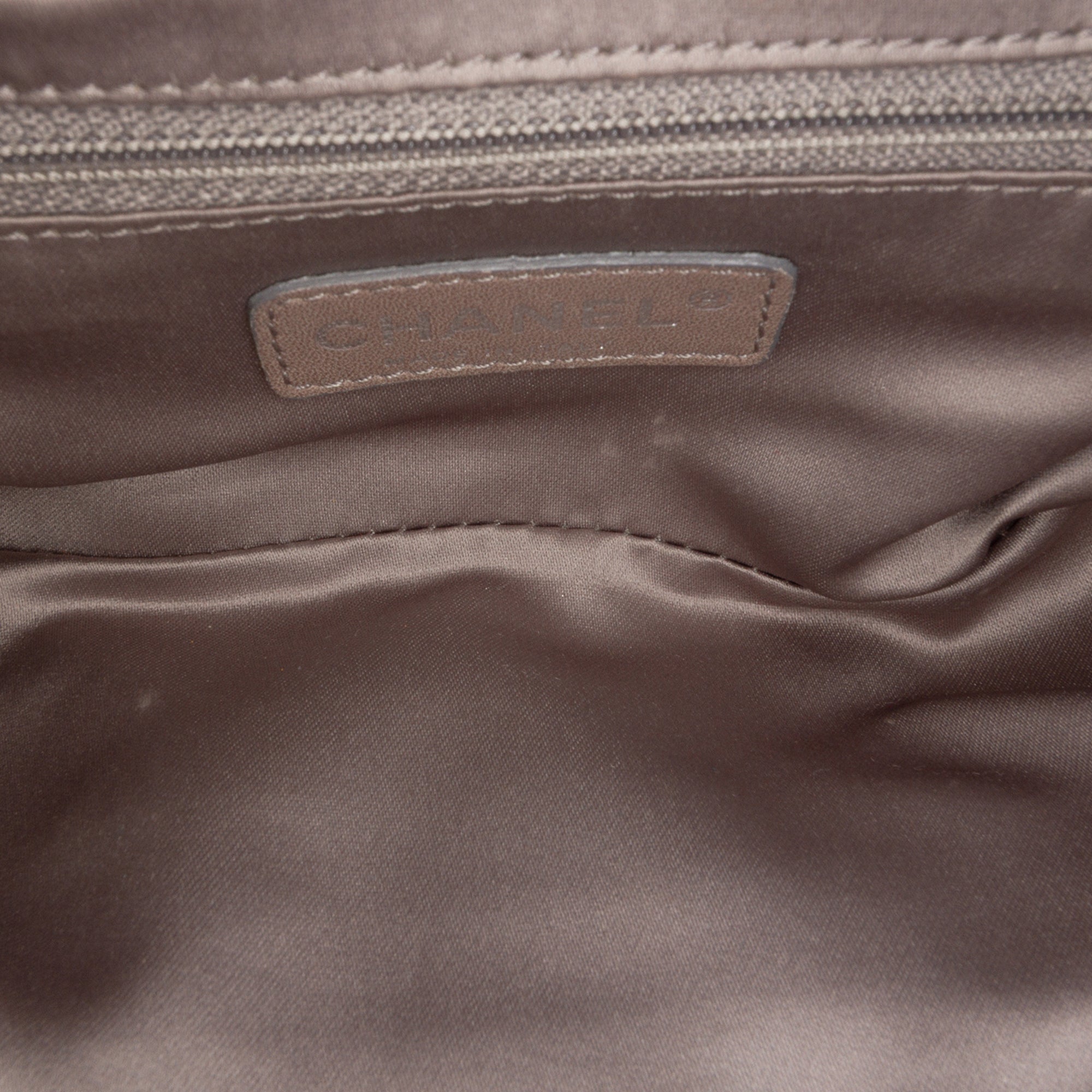 CC Satin Bow Clutch with Chain