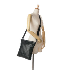 Leather Intrecciato Crossbody