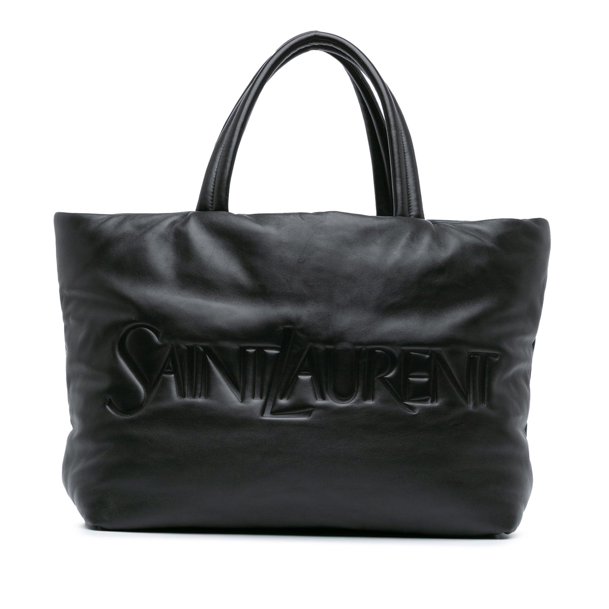 Lambskin Wide Puffer Tote