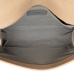 Old Medium Aged Calfskin Double Stitch Boy Flap