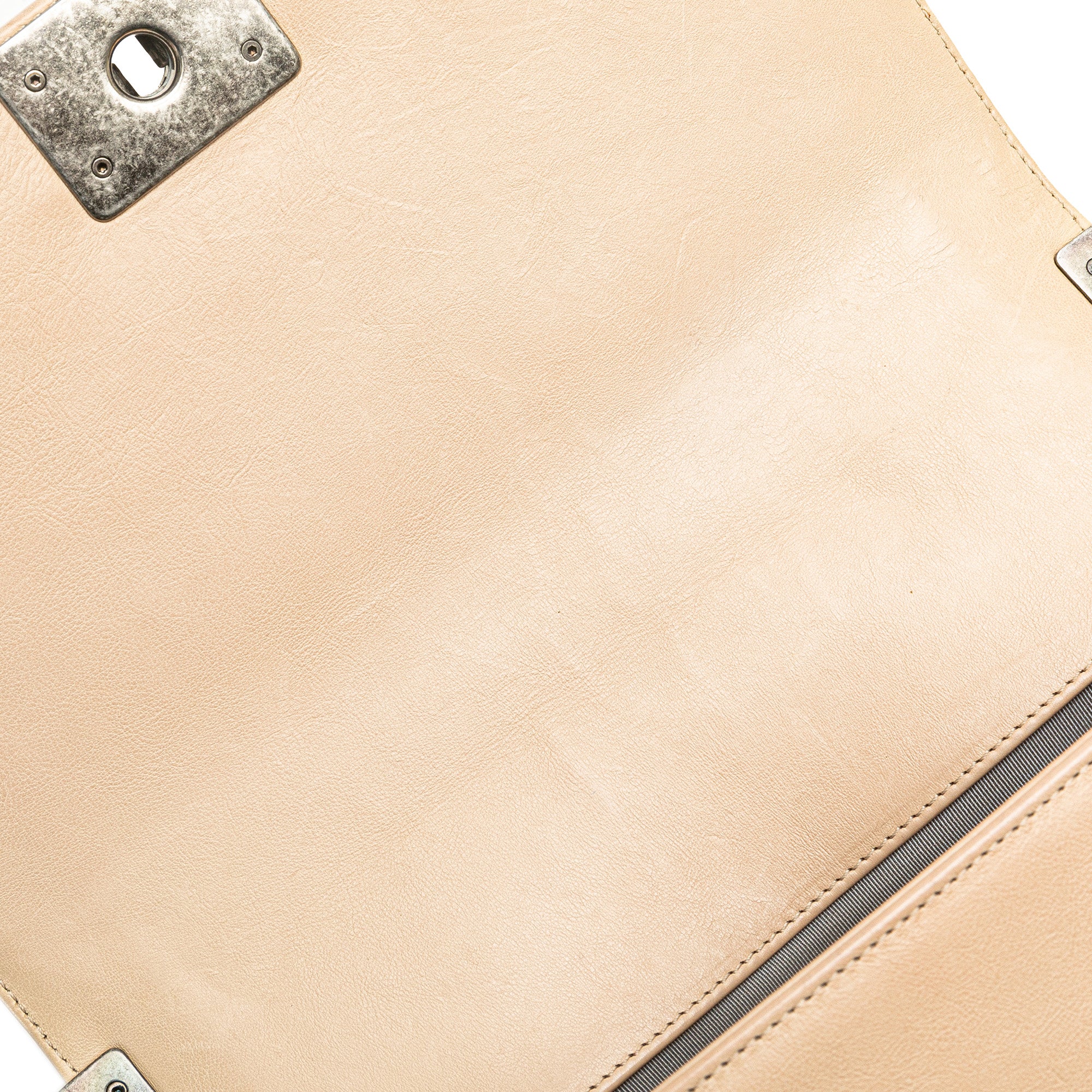 Old Medium Aged Calfskin Double Stitch Boy Flap