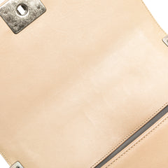 Old Medium Aged Calfskin Double Stitch Boy Flap