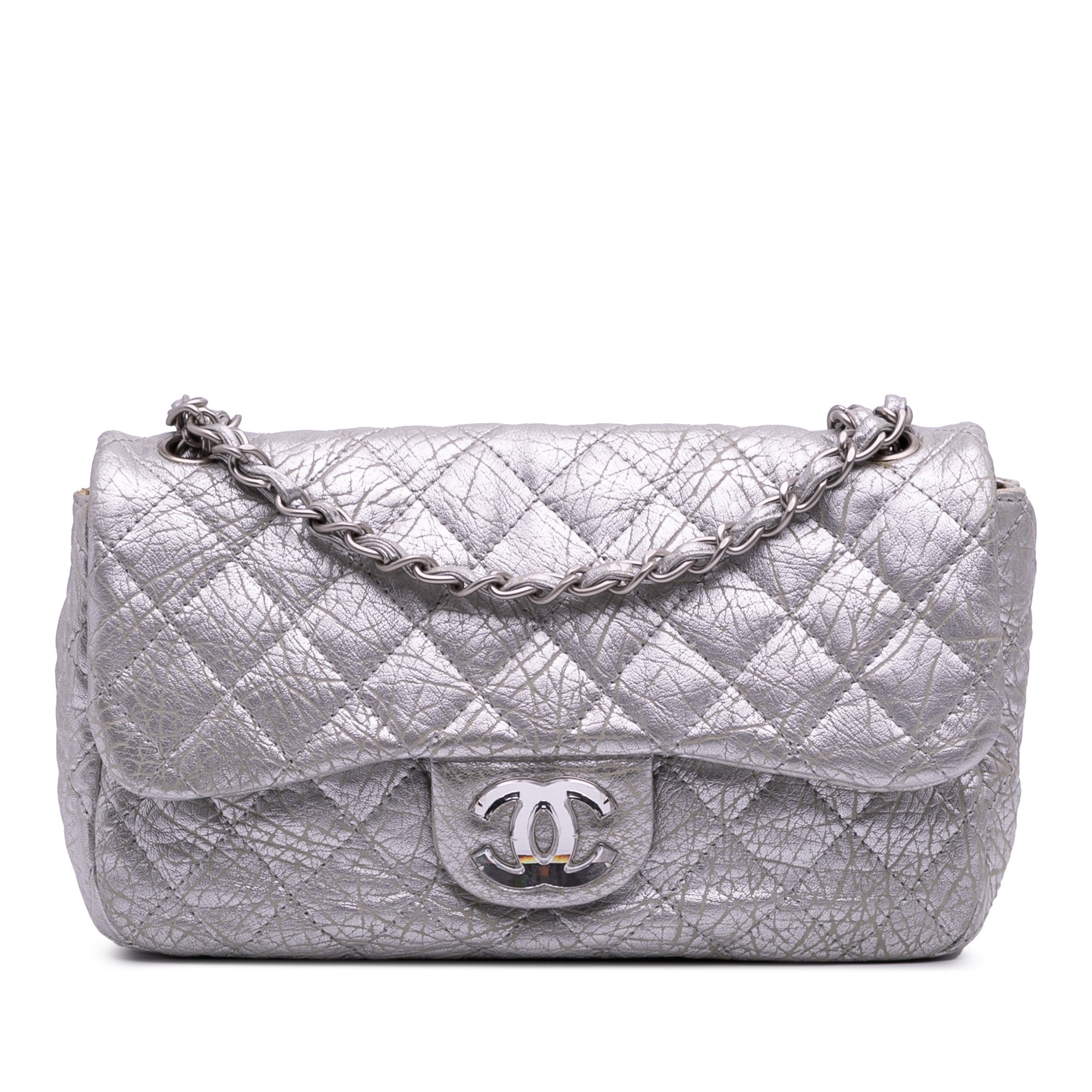 Quilted Aged Calfskin On The Rocks Flap