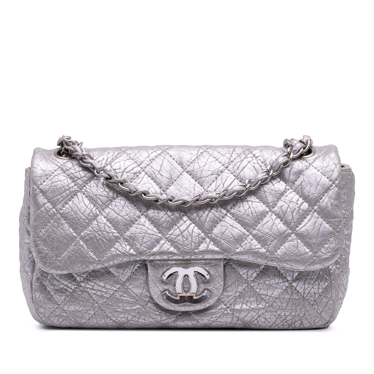 Quilted Aged Calfskin On The Rocks Flap