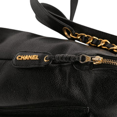 Caviar Front Pocket Chain Tote